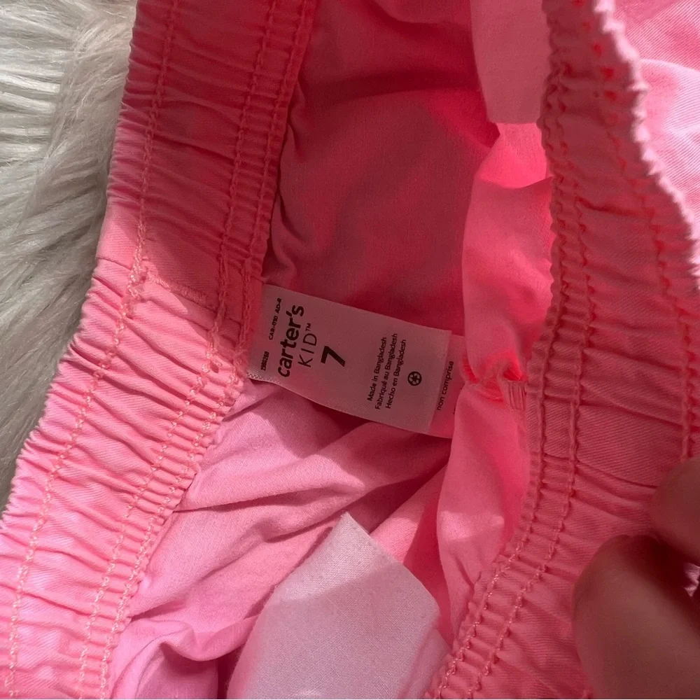 Carter’s Baby Pink Drawstring Shorts - Picture 2 of 2